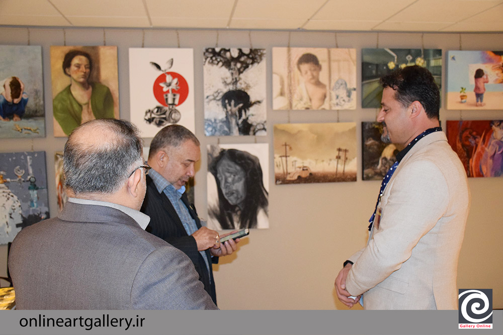 گزارش تصویری نمایشگاه نقاشی "بوی بادام" در حاشیه بیست و دومین کنفرانس منع سلاح های شیمیایی در لاهه هلند (بخش دوم)