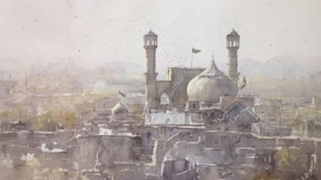 بازتاب هنر معماری در نقاشی معاصر افغانستان