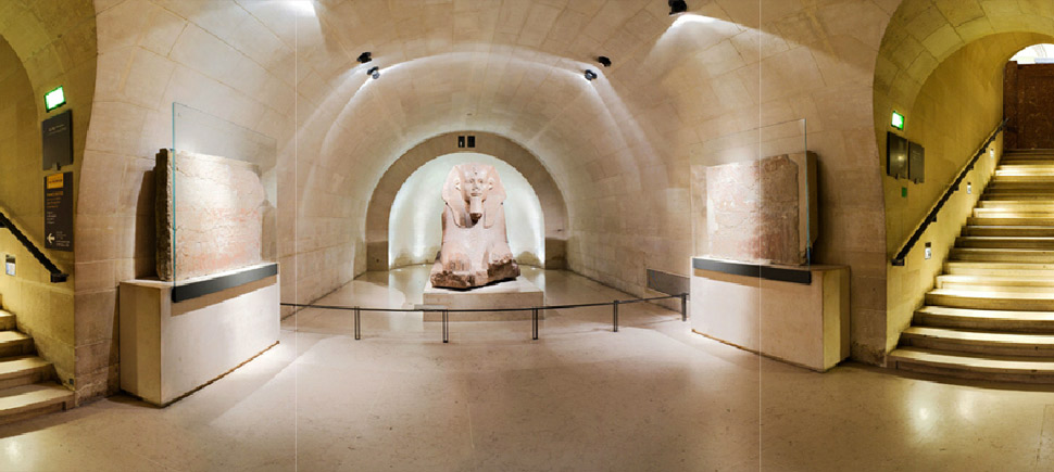 تصویر 360 درجه آثار باستانی مصر در موزه لوور